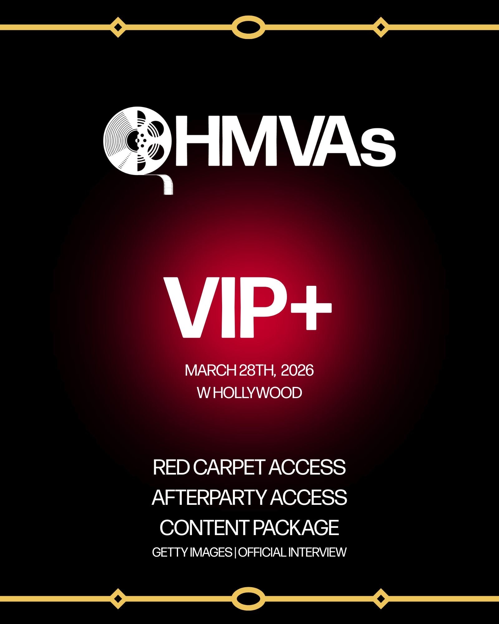 2026 Hollywood Music Video Awards – Official Event Ticket