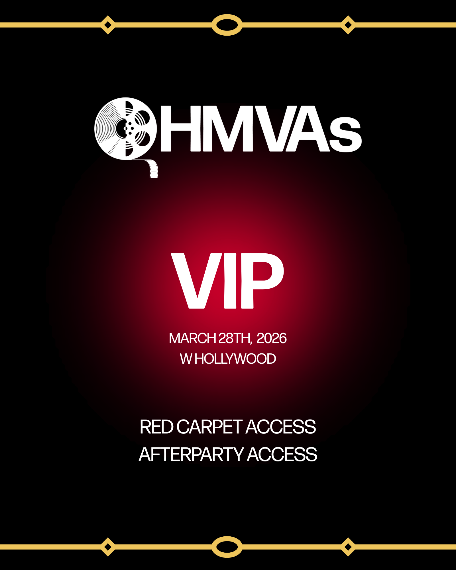 2026 Hollywood Music Video Awards – Official Event Ticket